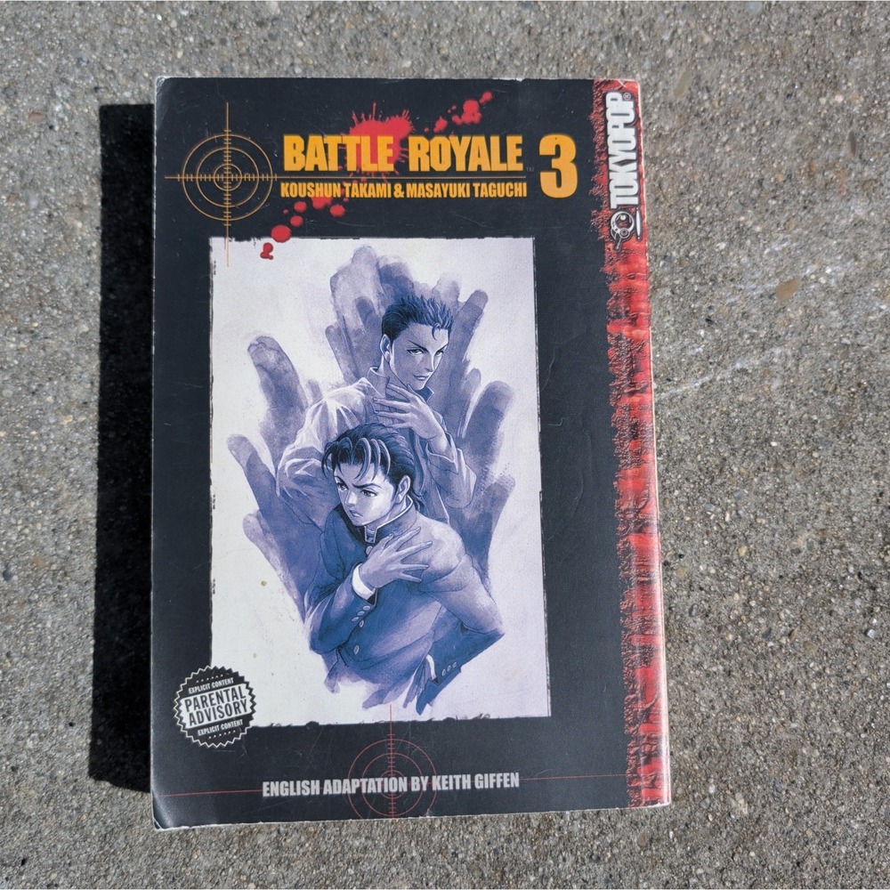 Battle Royale Vol 3 Manga Koushun Takami Masayuki Taguchi English Tokyopop